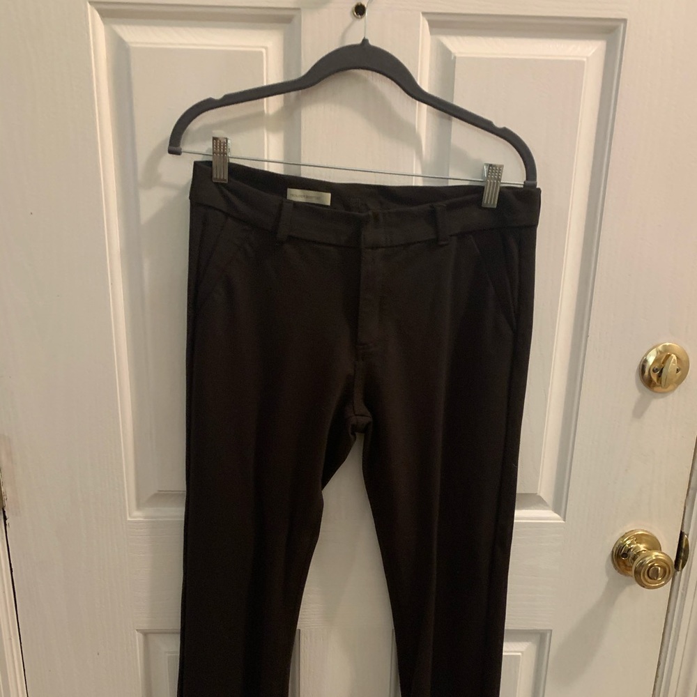 Dark brown boot cut trousers